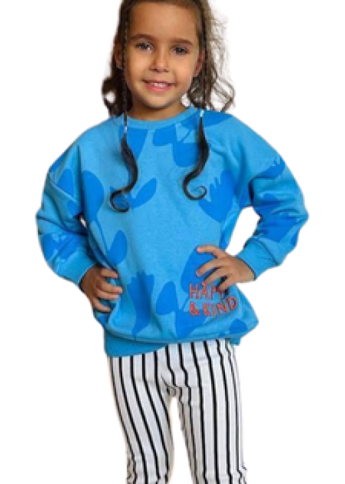 Kız Çocuk 3 iplik Şardonsuz Eşofman Takım