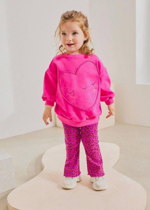 Kız Çocuk Fuşya Taytlı Takım