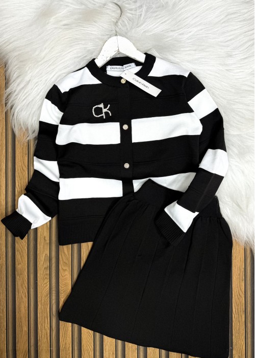 Kız Çocuk Triko Takım(Siyah)