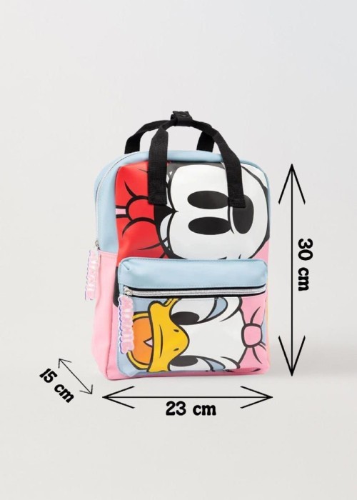 Kız Çocuk Mickey Temalı Pembe Çanta