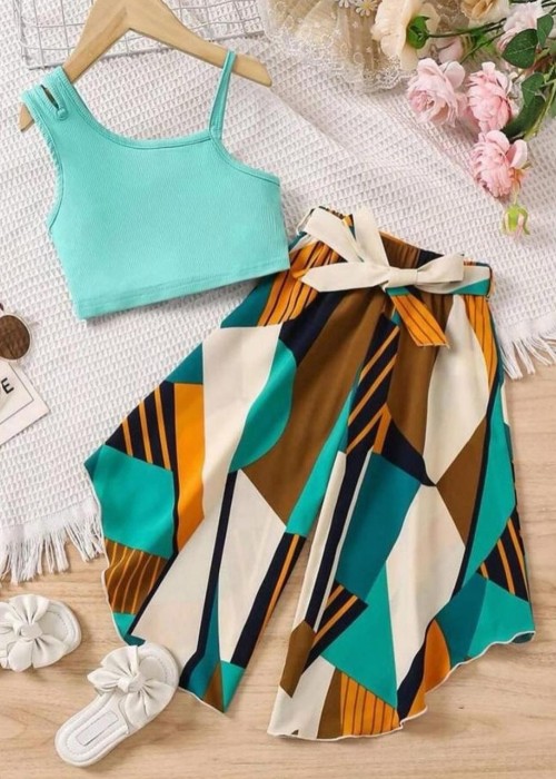 Kız Çocuk Şalvarlı Takım (Yeşil)