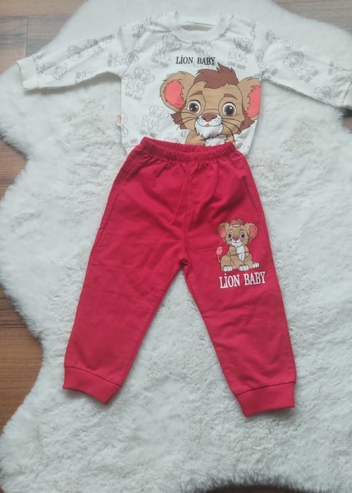 Erkek Bebek Eşofman Takım Lion King Baskılı