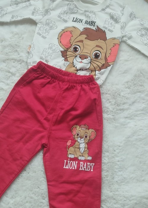 Erkek Bebek Eşofman Takım Lion King Baskılı