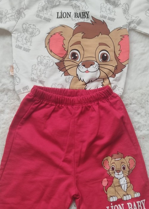 Erkek Bebek Eşofman Takım Lion King Baskılı Erkek Bebek Eşofman Takım Lion King Baskılı