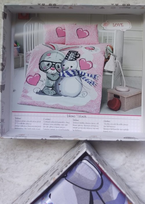 Bebek Nevresim Takımı(Pembe)