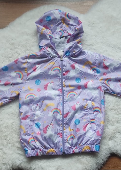 Kız Çocuk Yağmurluk(İçi Astarlıdır)-Mor