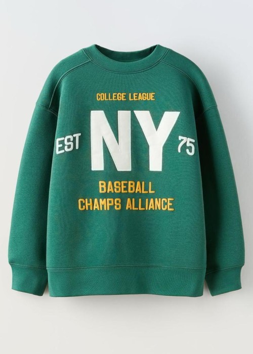 Erkek Çocuk Yeşil Baskılı Eşofman Takım