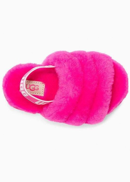 Kız Çocuk Fuşya UGG Peluş Terlik 