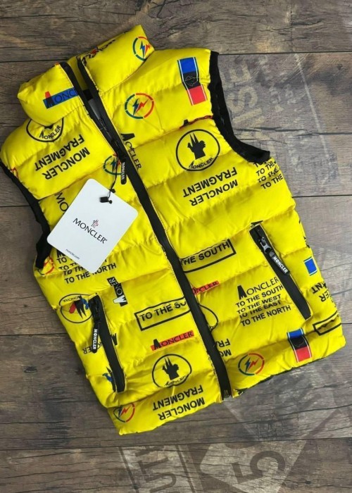 Erkek Çocuk Şişme Yelek Moncler-Sarı Erkek Çocuk Şişme Yelek Moncler-Sarı