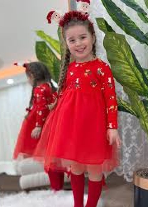 Kız Çocuk Yılbaşı Tüllü Elbise Kız Çocuk Yılbaşı Tüllü Elbise