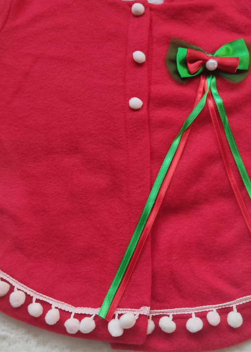 Kız bebek Yılbaşı Temalı Kırmızı Pelerin Kız bebek Yılbaşı Temalı Kırmızı Pelerin