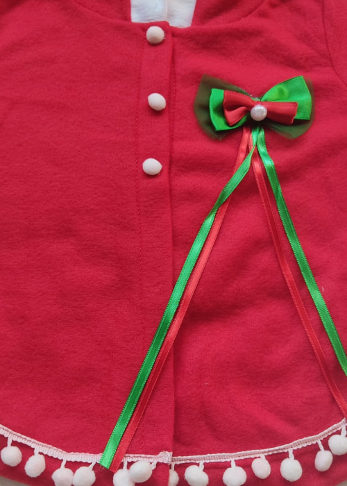 Kız bebek Yılbaşı Temalı Kırmızı Pelerin Kız bebek Yılbaşı Temalı Kırmızı Pelerin